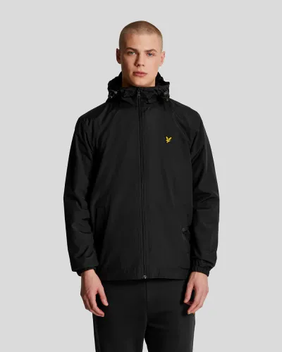 Zip Through Hooded Jacket Z865 JET BLACK  