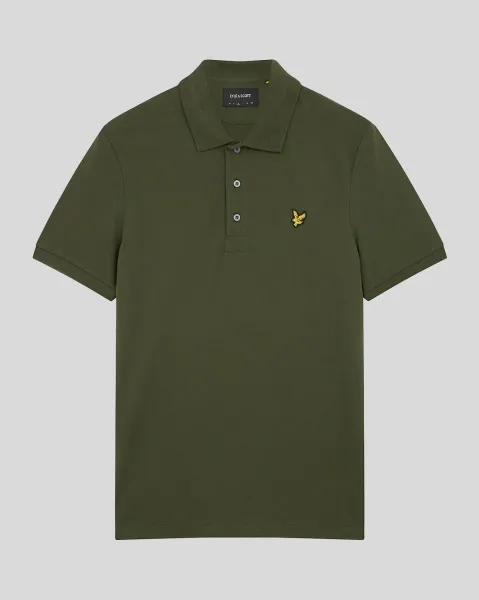 Plain Polo shirt W485 OLIVE  