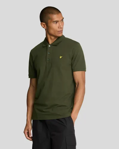 Plain Polo shirt W485 OLIVE  