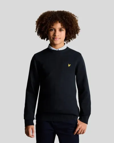 Cotton Crew Neck Jumper Z271 DARK NAVY  
