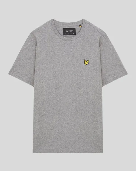 Plain T-Shirt  D24 Light Grey Marl 