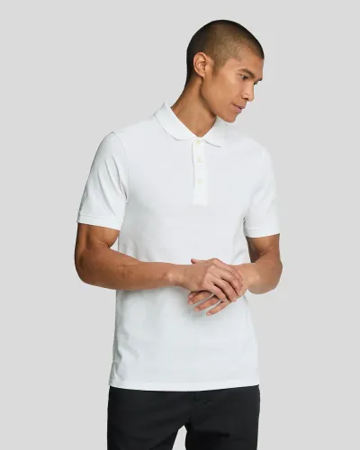 Tonal Eagle Polo Shirt  626 White 