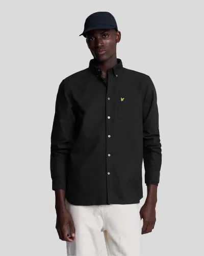 Plain Oxford Shirt  Z865 Jet Black 