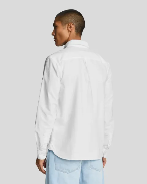 Plain Oxford Shirt  626 White 