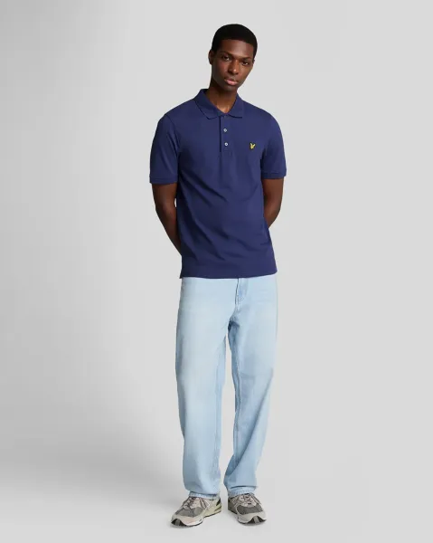 Plain Polo Shirt  X568 Deep Indigo 