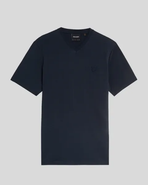 Superfine V Neck T-shirt  Z271 Dark Navy 