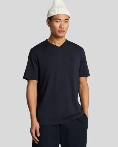 Superfine V Neck T-shirt  Z271 Dark Navy 