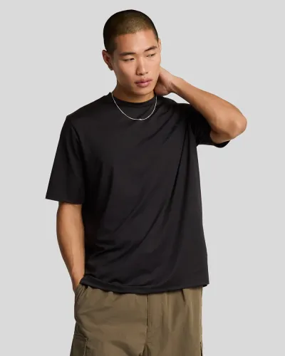 Panelled Neoprene T-shirt  Z865 Jet Black 