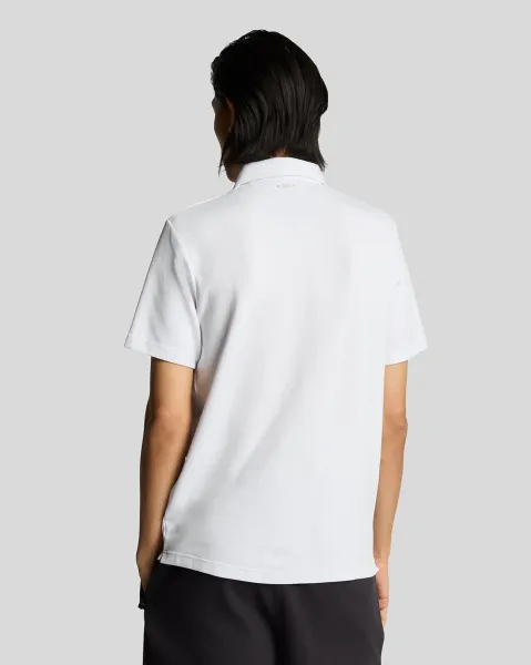 Twill Texture Polo hirt  626 White 