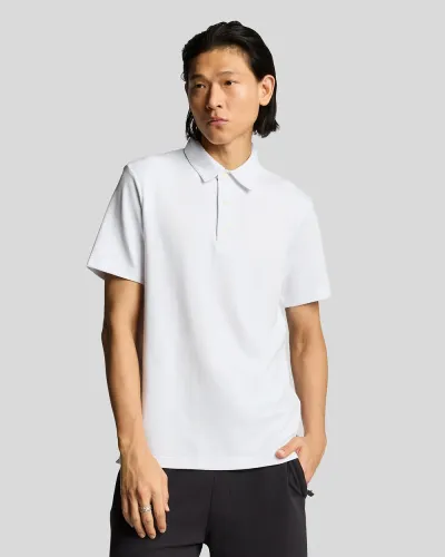 Twill Texture Polo hirt  626 White 
