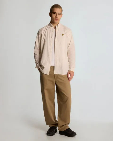 Linen Blend Oxford shirt  X588 Luna 