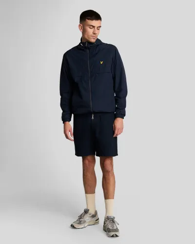 Linen Blend Drawstring Short  Z271 Dark Navy 