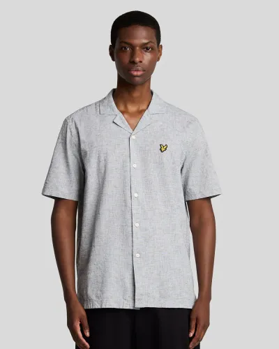 Linen Blend Oxford Revere hirt  X583 Green Mercurial 