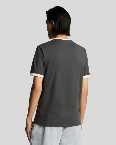 Ringer T-shirt  W189 Jet Black/ White 