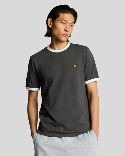 Ringer T-shirt  W189 Jet Black/ White 