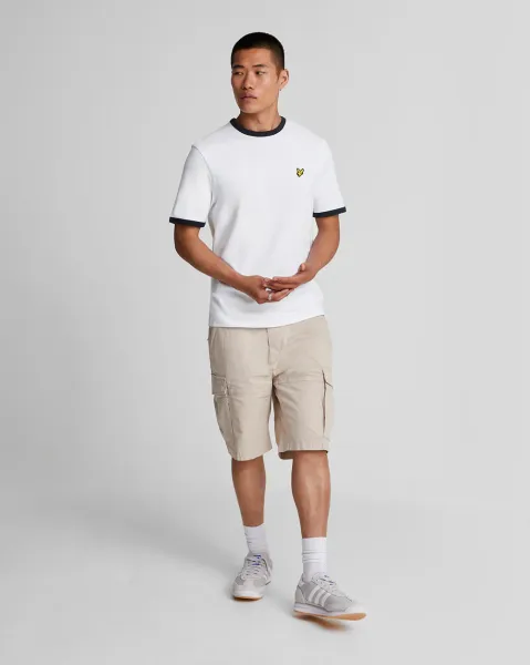 Ringer T-shirt  X187 White/ Dark Navy 