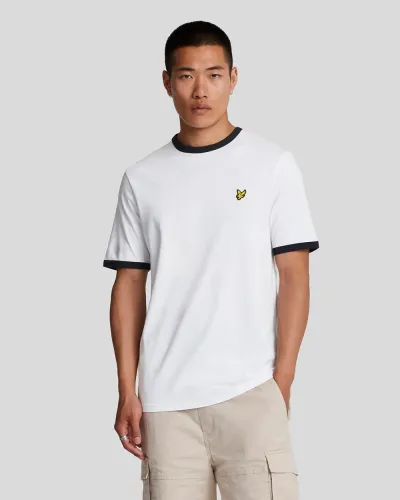 Ringer T-shirt  X187 White/ Dark Navy 