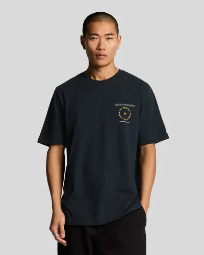 Lyle Athletic Graphic T-shirt  Z271 Dark Navy 