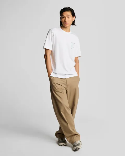Lyle Athletic Graphic T-shirt  X738 White/ Tech Green 