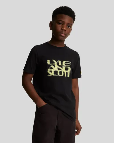 Formation Blur Graphic T-shirt Z865 JET BLACK 