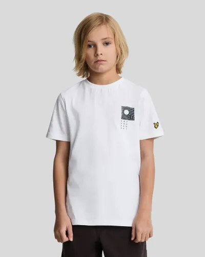 Disrupt Graphic Print T-shirt WHITE 626 