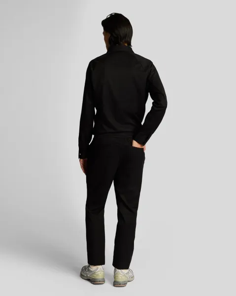 Tapered Drawcord Trouser  Z865 Jet Black 