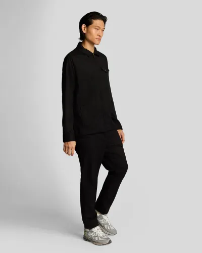 Tapered Drawcord Trouser  Z865 Jet Black 