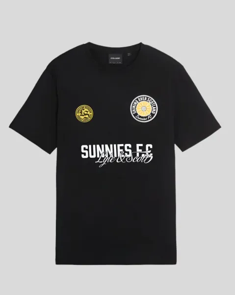 Sunnies FC Graphic T-shirt Z865 Jet Black 