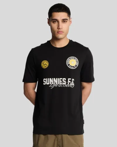 Sunnies FC Graphic T-shirt Z865 Jet Black 