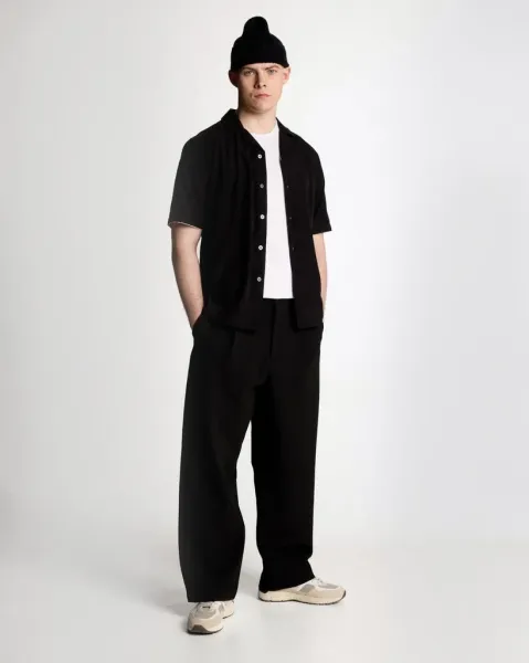 Contrast Cuff hirt X837 Jet Black/ ilk Honey 