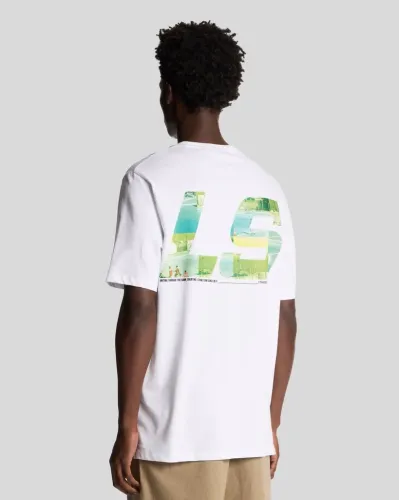 Polaroid Graphic T-Shirt X819 White/ Vibrant Kiwi 