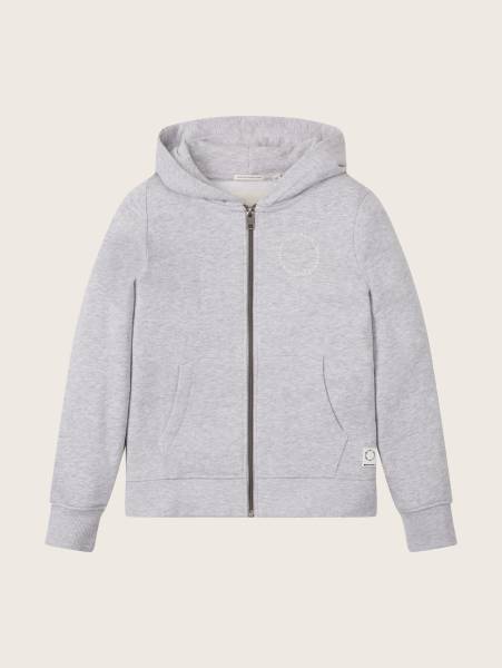 202 FITTED SWEATSHIRT ΜΠΛΟΥΖΑ ΠΑΙΔΙΚΟ BOY.LIGHT STONE GREY MELANGE.ΠΑΙΔΙΚΟ BOY