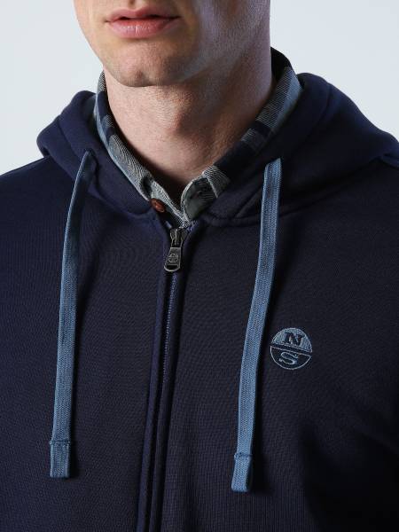 CORE HOODIE FULL ZIP SWEATSHIRT W/LOGO ΦΟΥΤΕΡ ΑΝΔΡΙΚΟ