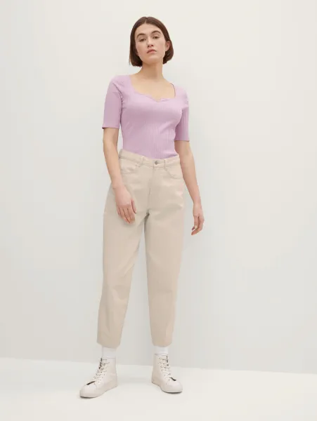 203 RIB TEE WITH NOTCHED ΜΠΛΟΥΖΑ ΓΥΝΑΙΚΕΙΟ