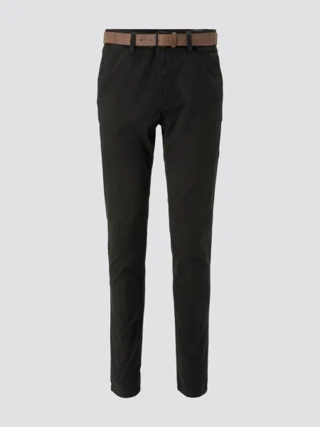 SLIM CHINO WITH BELT ΠΑΝΤΕΛΟΝΙ ΑΝΔΡΙΚΟ BLACK 