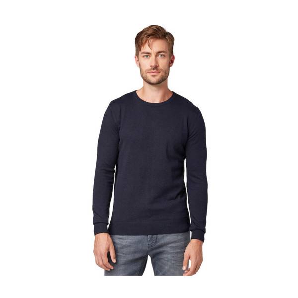 BAIC CREW NEC ΠΛΕΚΤΟ ΑΝΔΡΙΚΟ KNITTED NAVY MELANGE 