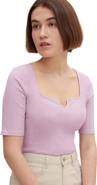 203 RIB TEE WITH NOTCHED ΜΠΛΟΥΖΑ ΓΥΝΑΙΚΕΙΟ