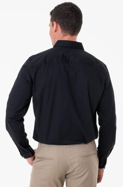 TRETCH POPLIN HIRT ΠΟΥΚΑΜΙΣΟ ΑΝΔΡΙΚΟ BLACK 