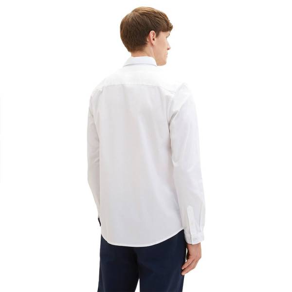 STRETCH POPLIN SHIRT ΠΟΥΚΑΜΙΣΟ ΑΝΔΡΙΚΟ WHITE 