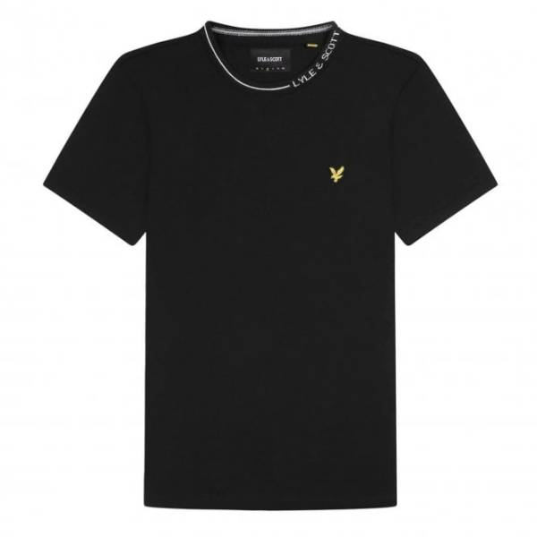 Branded Ringer T-shirt Z865 Jet Black 